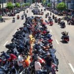Park your Motorcycle in the Middle of Garrison Ave